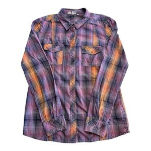 Billabong Long Sleeve Button Down Surf Shirt Size M